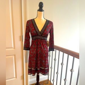 Max Studio Knee Length Long Sleeve Dress Small